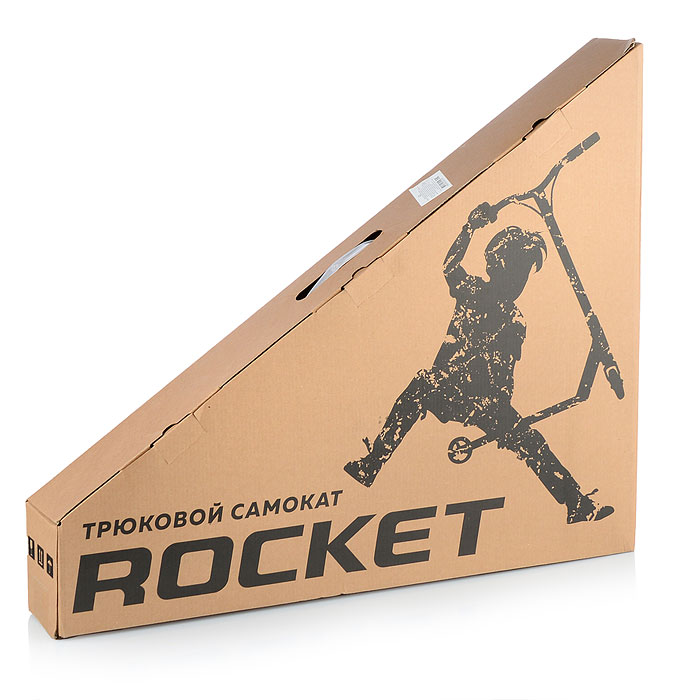 Фото к товару Самокат трюковый ROCKET,колеса PU/пластик 100 мм,ABEC 7, черный Самокат трюковый ROCKET,колеса PU/пластик 100 мм,ABEC 7, черный