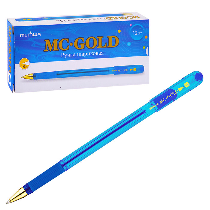 Ручка шариковая "MC Gold" синяя, 1,0мм, 