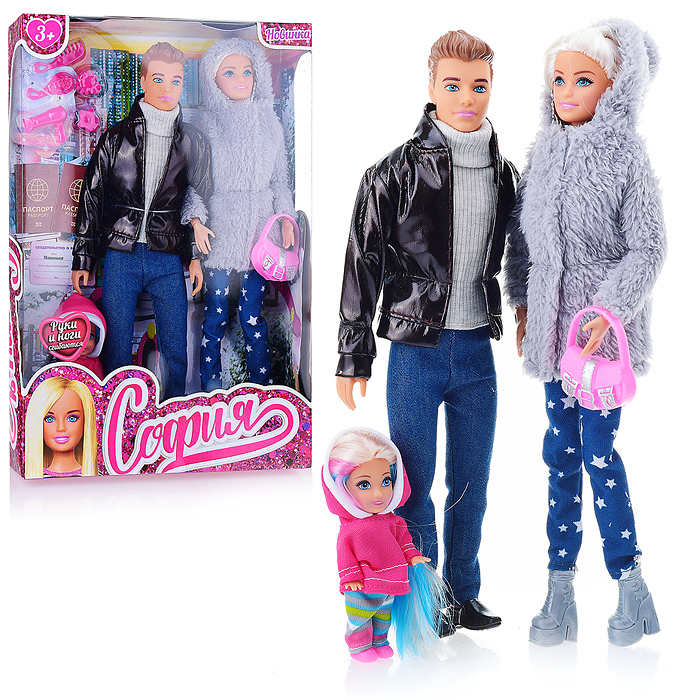 Кукла София 29 см с Алексом, дочкой (руки, ноги сгибаются, с аксесс.) Кукла София 29 см с Алексом, дочкой (руки, ноги сгибаются, с аксесс.)