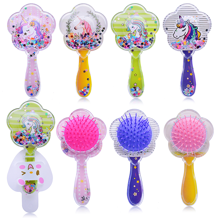 Расческа-шейкер 00-3604 "Радужный единорожка" Микс Расческа-шейкер 00-3604 "Радужный единорожка" Микс