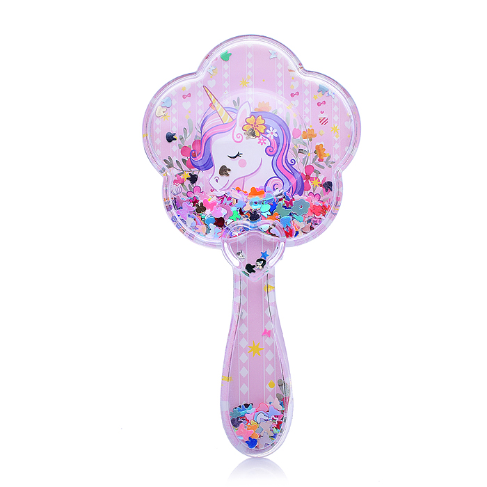 Фото к товару Расческа-шейкер 00-3604 "Радужный единорожка" Микс Расческа-шейкер 00-3604 "Радужный единорожка" Микс