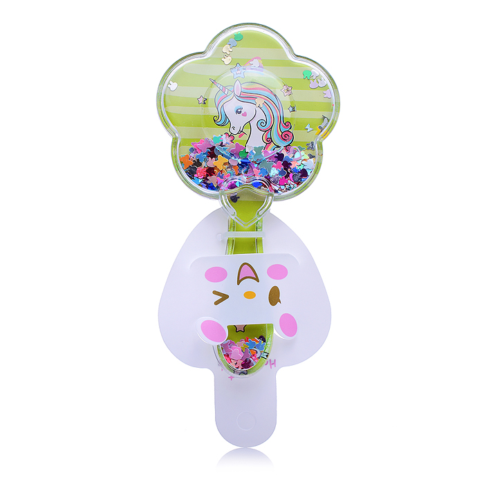 Фото к товару Расческа-шейкер 00-3604 "Радужный единорожка" Микс Расческа-шейкер 00-3604 "Радужный единорожка" Микс