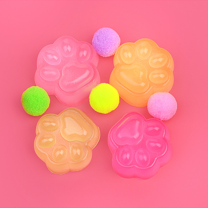 Игрушка - Антистресс 00-5344 "Лапка" гелевая, с шариками, в пакете