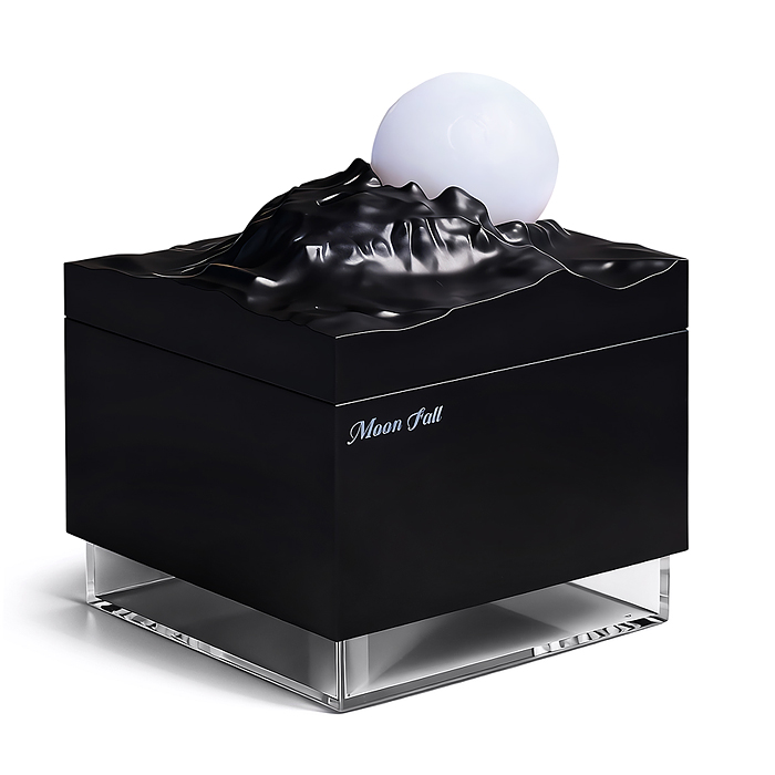 Светильник-увлажнитель JSQ-2 "Луна" цвет чёрный, в коробке