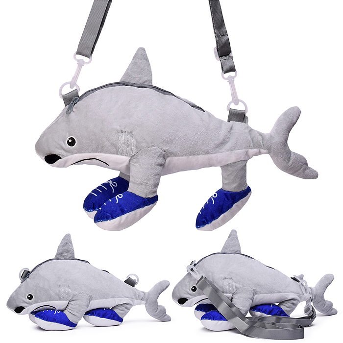 Мягкая игрушка М1625 "Акула" в кедах, 30 см.