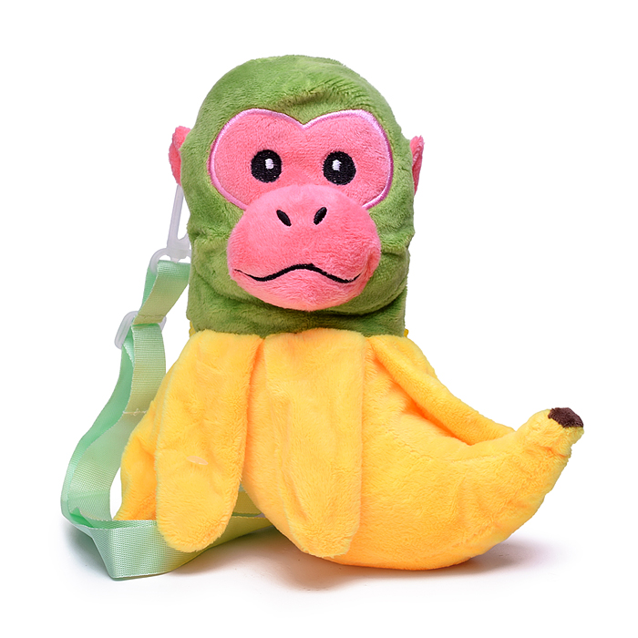 Мягкая игрушка М1627 "Обезьяна" с бананом, 30 см.