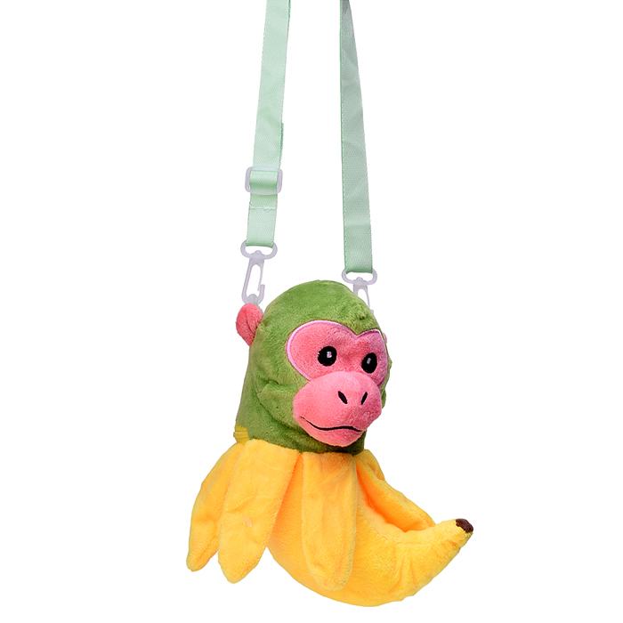 Мягкая игрушка М1627 "Обезьяна" с бананом, 30 см.