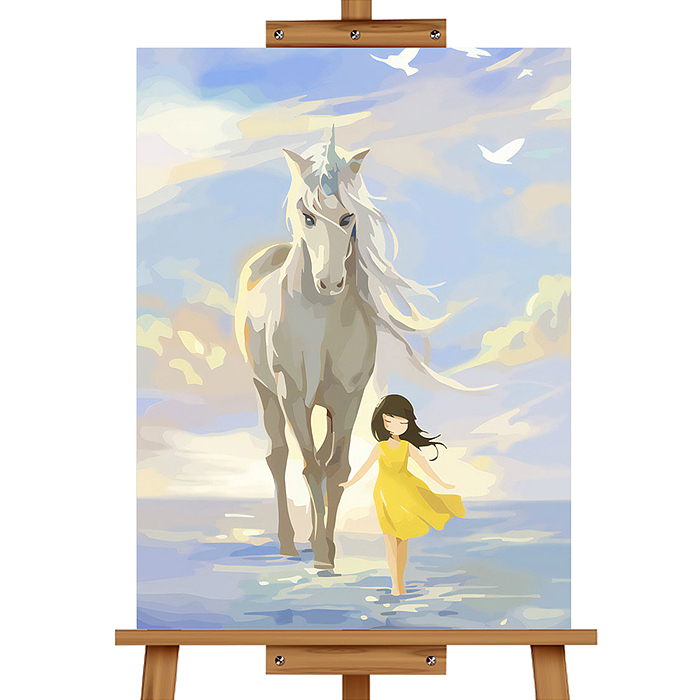 Набор для рисования MKR4030-74 "Картина по номерам 30х40см. Единорог"