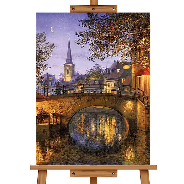 Фото к товару Мозаика алмазная MKA3020-141 "Сказочный вечер" (с гирляндой) 20*30см. Мозаика алмазная MKA3020-141 "Сказочный вечер" (с гирляндой) 20*30см.