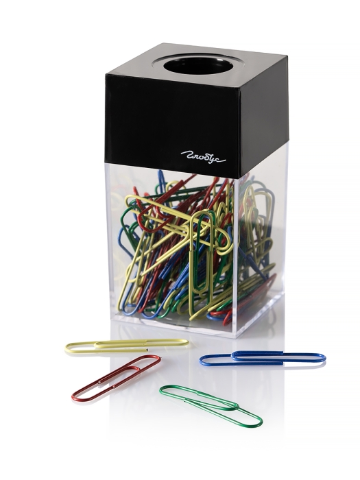 Диспенсер магнитный с цветными скрепками 50 мм 70 шт. Диспенсер магнитный с цветными скрепками 50 мм 70 шт.