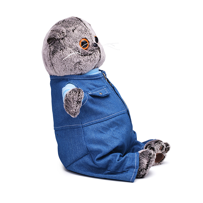 Кот Басик в комбинезоне "Деним"