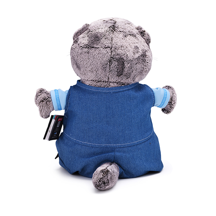 Кот Басик в комбинезоне "Деним"