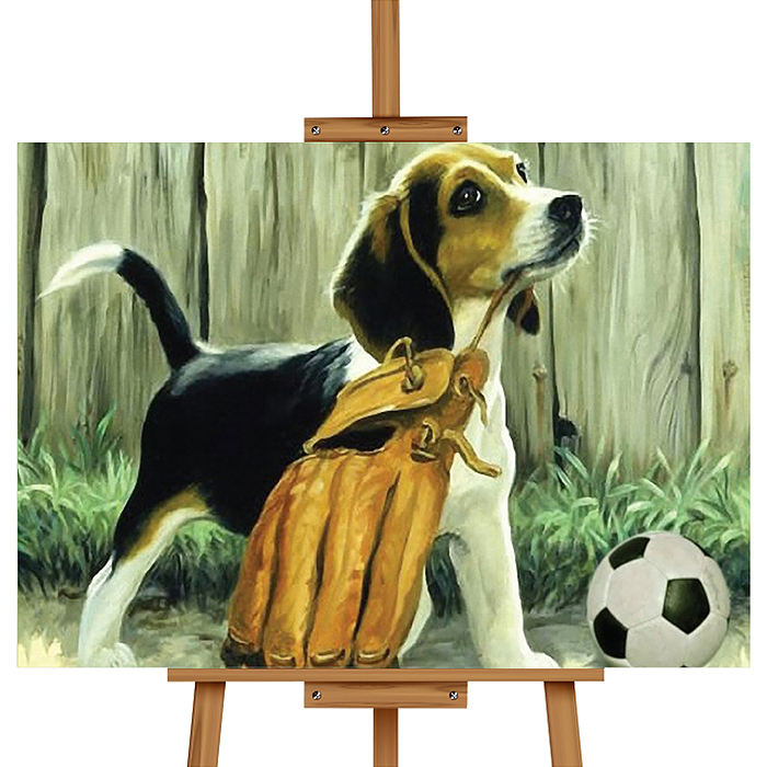 Фото к товару Набор для рисования MKR4030-88 "Картина по номерам 30х40см. Игривый щенок" Набор для рисования MKR4030-88 "Картина по номерам 30х40см. Игривый щенок"