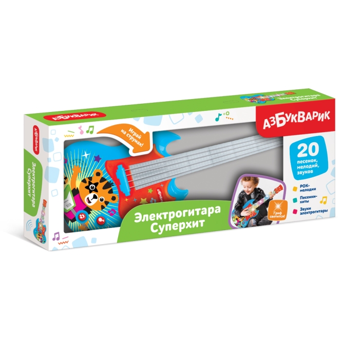 Электрогитара Суперхит Голубая