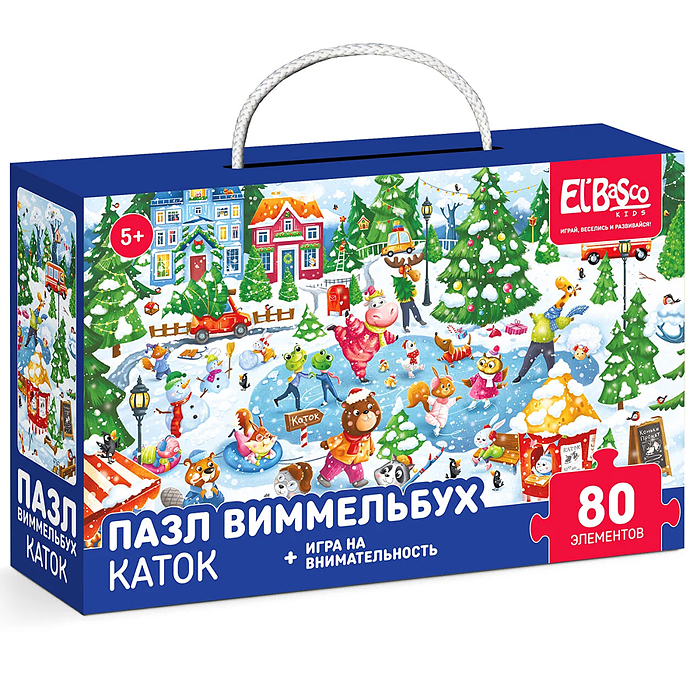 Пазл 80 "Каток" Виммельбух