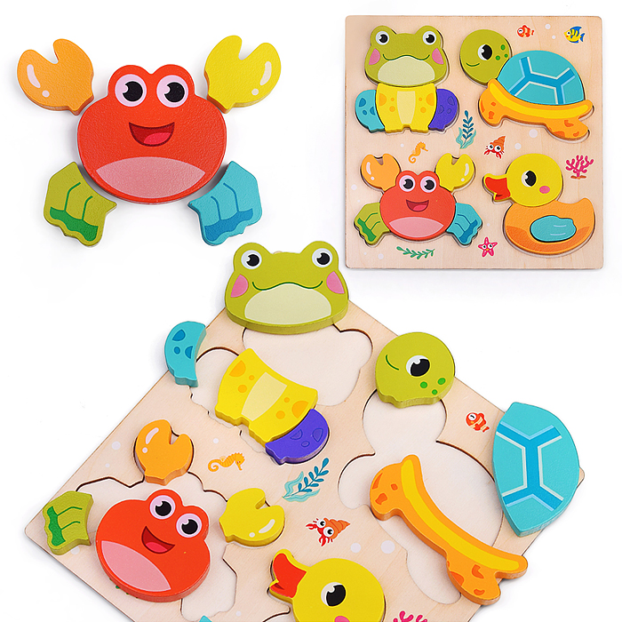 Пазл-вкладыш D2162 "Зверята" Пазл-вкладыш D2162 "Зверята"