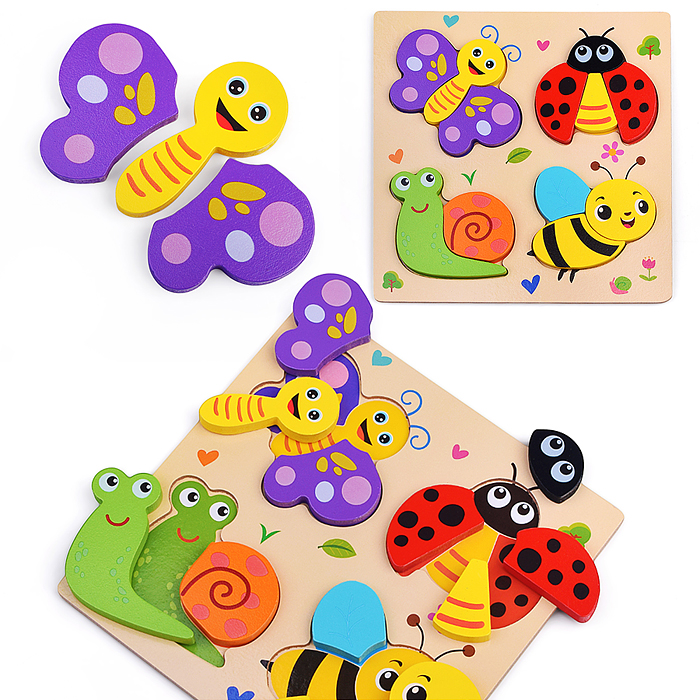 Пазл-вкладыш D2204 "Насекомын" Пазл-вкладыш D2204 "Насекомын"