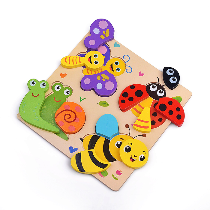 Пазл-вкладыш D2204 "Насекомын"