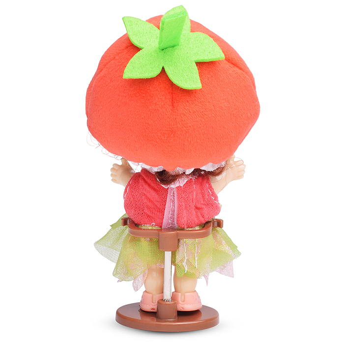 Фото к товару Виниловая кукла Baby Cute Flower с подставкой, 10 см "Клубника" Виниловая кукла Baby Cute Flower с подставкой, 10 см "Клубника"