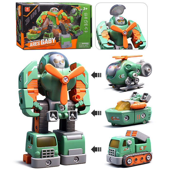 Конструктор ECXP2104-2 "Робот" с отверткой, в коробке Конструктор ECXP2104-2 "Робот" с отверткой, в коробке