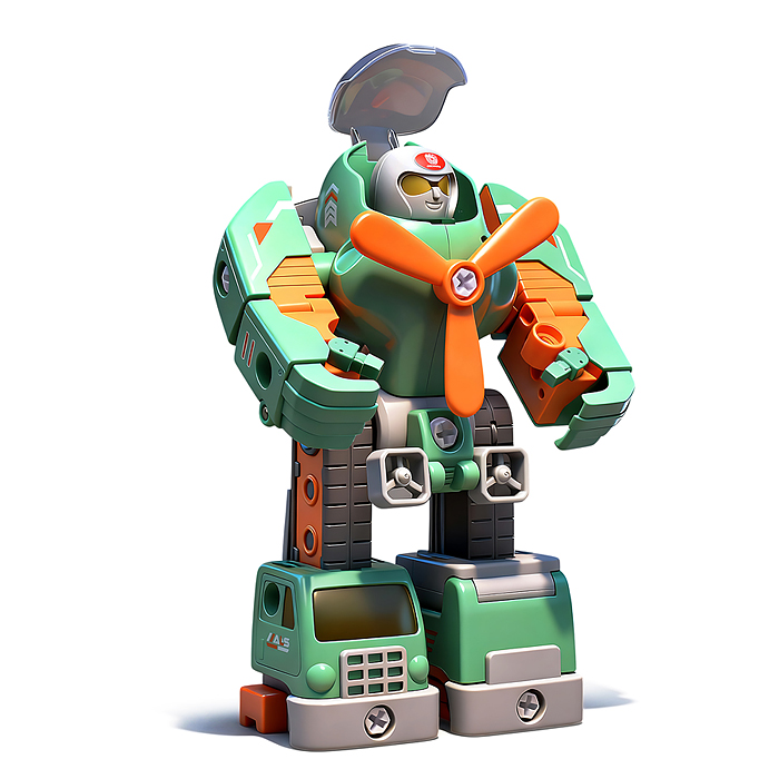 Фото к товару Конструктор ECXP2104-2 "Робот" с отверткой, в коробке Конструктор ECXP2104-2 "Робот" с отверткой, в коробке