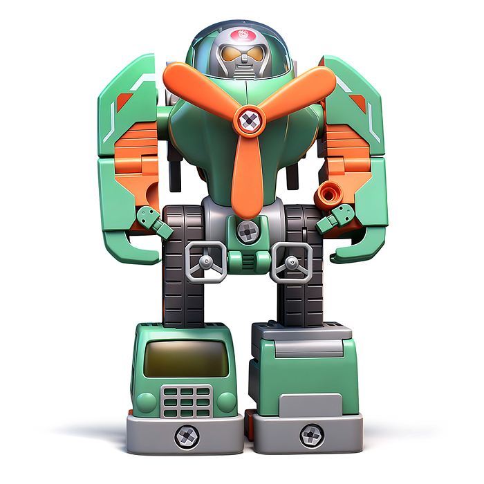 Фото к товару Конструктор ECXP2104-2 "Робот" с отверткой, в коробке Конструктор ECXP2104-2 "Робот" с отверткой, в коробке