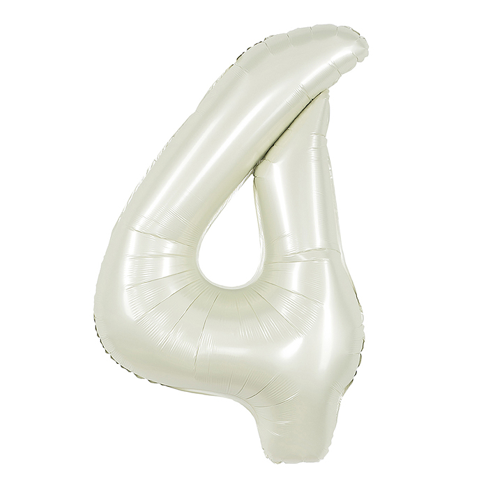 Шар (40''/102 см) Цифра, 4, Белый песок, Сатин, 1 шт. в уп. Шар (40''/102 см) Цифра, 4, Белый песок, Сатин, 1 шт. в уп.