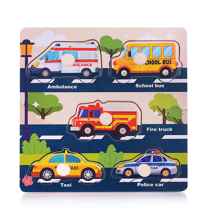 Пазл-вкладыш D2197 "Транспорт"