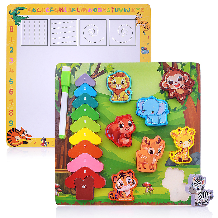 Пазл-вкладыш D2212 "Лесные зверята" Пазл-вкладыш D2212 "Лесные зверята"