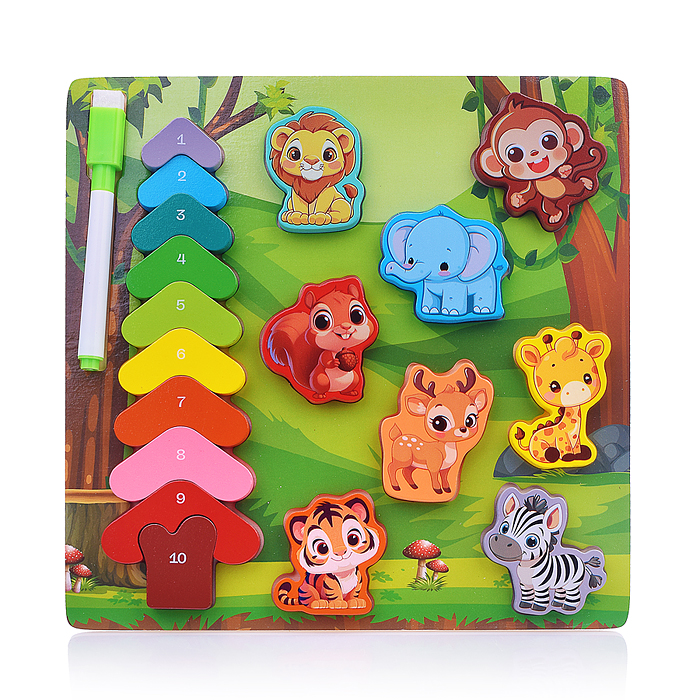 Пазл-вкладыш D2212 "Лесные зверята"