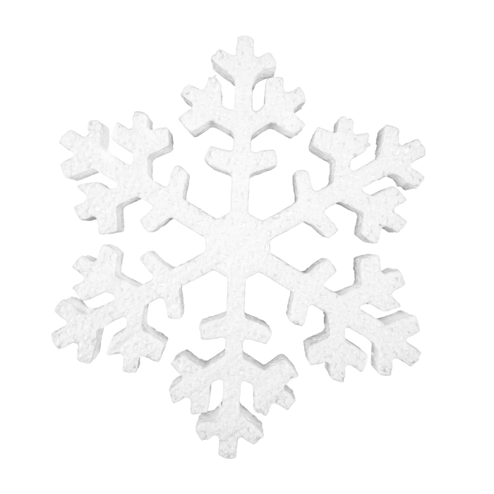 Заготовка из пенополистирола d 15 см 2 см 1 шт Снежинка "Снежная зима"