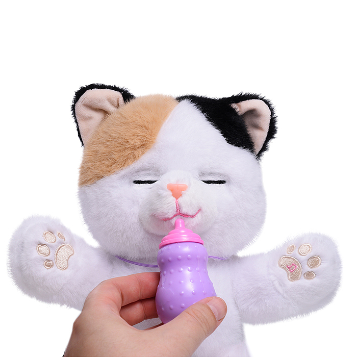 Фото к товару Кошка 00-6818 "Мишель" (глазки двигаются, записывает, поёт, ест из бутылочки) в коробке Кошка 00-6818 "Мишель" (глазки двигаются, записывает, поёт, ест из бутылочки) в коробке