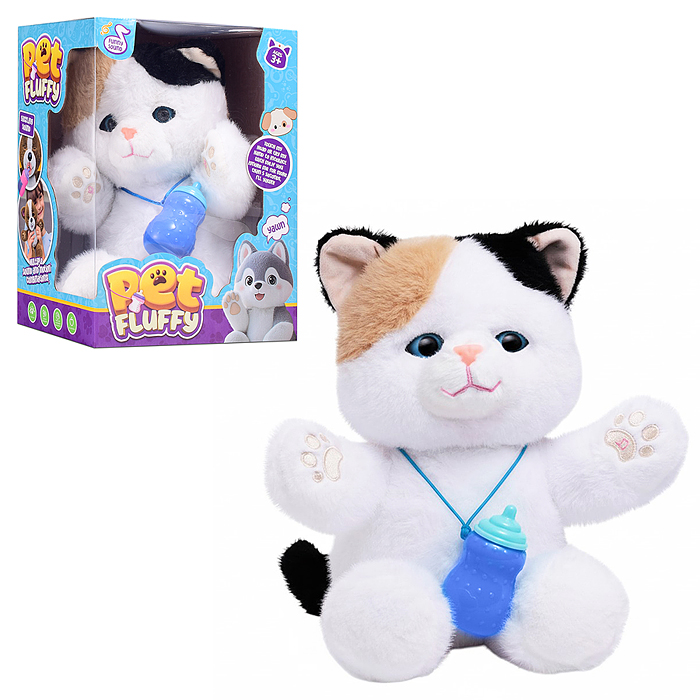 Фото к товару Кошка 00-6818 "Мишель" (глазки двигаются, записывает, поёт, ест из бутылочки) в коробке Кошка 00-6818 "Мишель" (глазки двигаются, записывает, поёт, ест из бутылочки) в коробке