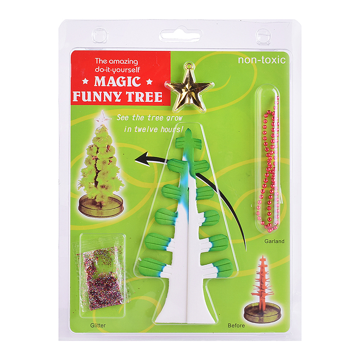 Набор опытов 00-7582 "Ёлочка"  вырасти кристалл, в коробке