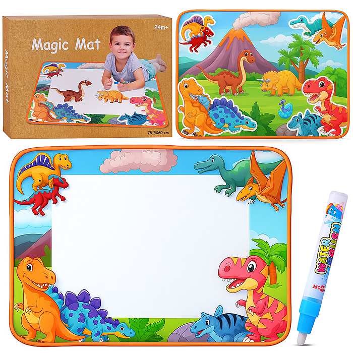 Коврик для рисования A5215 "Динозаврики" в коробке Коврик для рисования A5215 "Динозаврики" в коробке