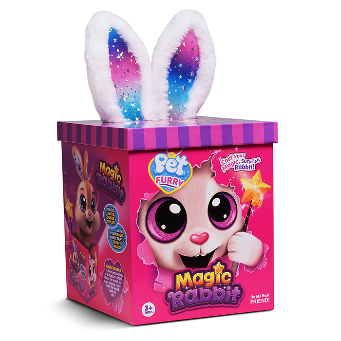 Заяц 00-6823 "Ушастик" (поёт, записывает, светится) в коробке