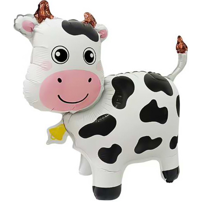 Шар 3D (24''/61 см) Фигура, Милая корова, 1 шт. в уп. Шар 3D (24''/61 см) Фигура, Милая корова, 1 шт. в уп.
