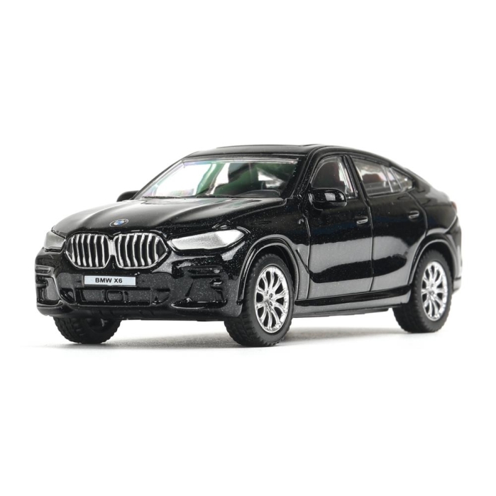Машина металл BMW X6 10,5 см, (черный) инерц, в коробке