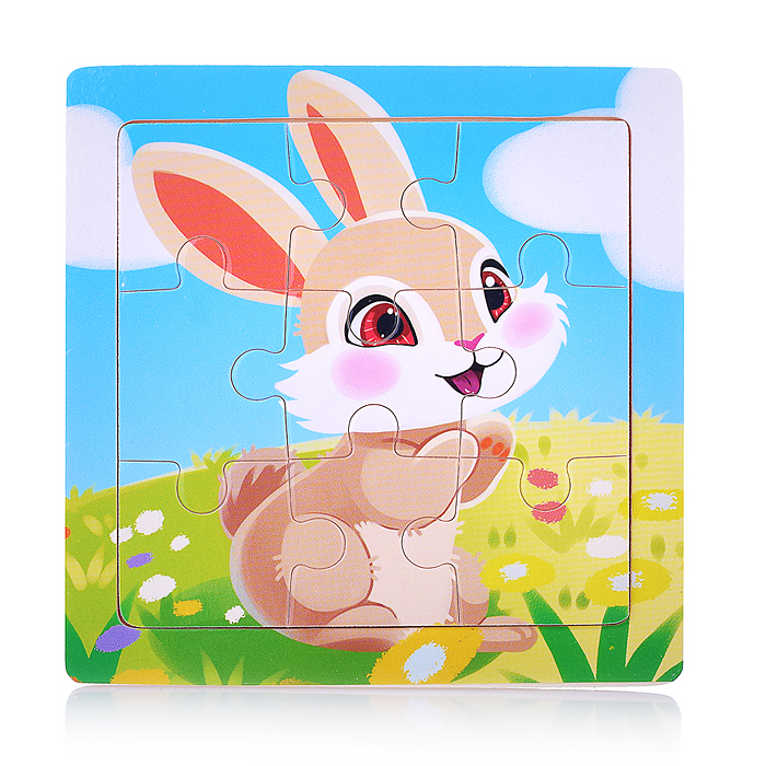 Пазл D2061-8 "Зайчик на лужайке"