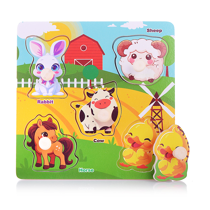 Пазл-вкладыш D2195 "Ферма" Пазл-вкладыш D2195 "Ферма"