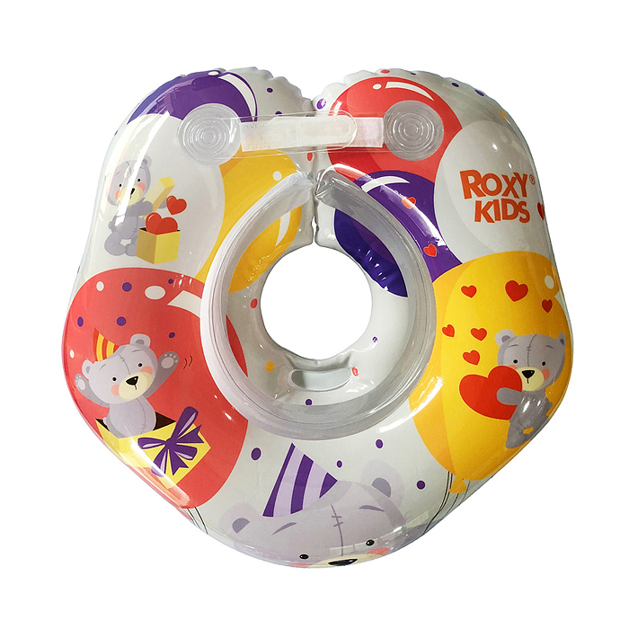 Круг надувной на шею для купания малышей Мишка Party Круг надувной на шею для купания малышей Мишка Party