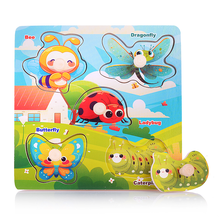 Пазл-вкладыш D2196 "Насекомые" Пазл-вкладыш D2196 "Насекомые"