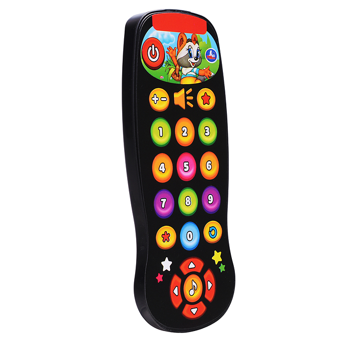 Пульт чёрный 12+ песен, мелодий и звуков. на блистере