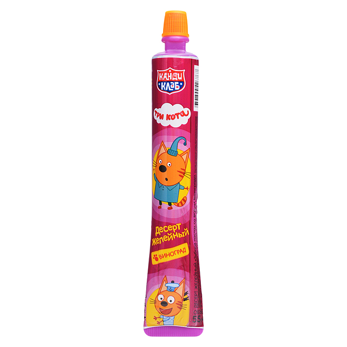 Десерт желейный "Зубная паста" ассорти (Три кота) 55гр*30шт