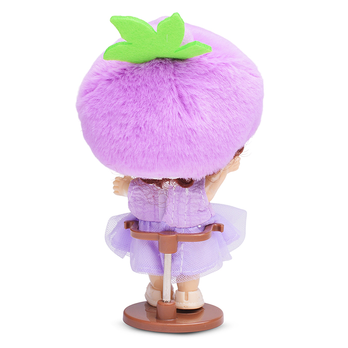 Виниловая кукла Baby Cute Flower с подставкой, 10 см "Лаванда"