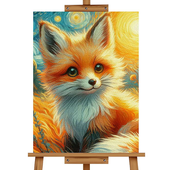 Фото к товару Набор для рисования MKR4030-18 "Картина по номерам 30х40 см. Лисёнок" Набор для рисования MKR4030-18 "Картина по номерам 30х40 см. Лисёнок"