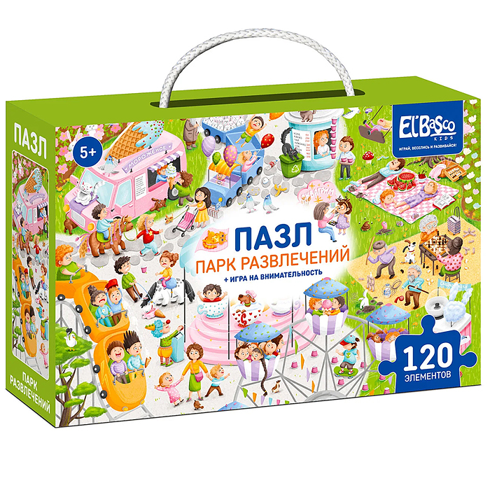 Пазл 120 "Парк развлечений" Виммельбух Пазл 120 "Парк развлечений" Виммельбух