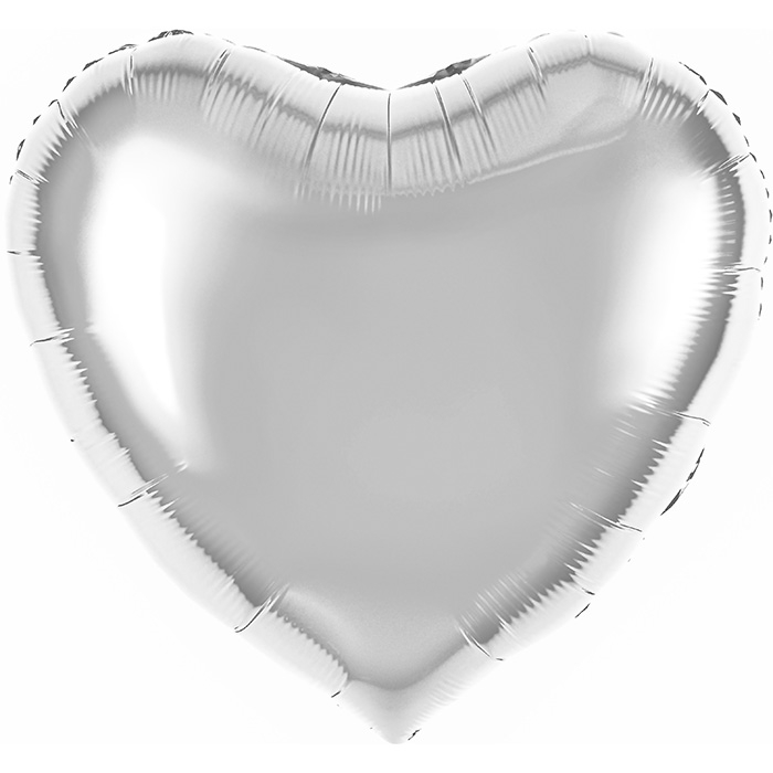 Шар (63''/160 см) Сердце, Серебро, Металлик, 1 шт. в уп. Шар (63''/160 см) Сердце, Серебро, Металлик, 1 шт. в уп.