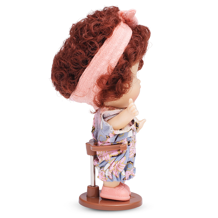 Виниловая кукла Baby Cute с бантиком, 10 см