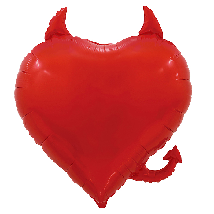 Шар (30''/76 см) Сердце, Чертенок, Красный, 1 шт. в уп. Шар (30''/76 см) Сердце, Чертенок, Красный, 1 шт. в уп.